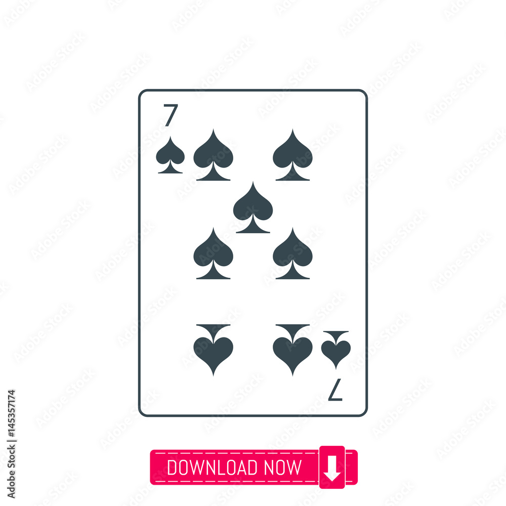 Playing card icon, vector Playing card icon, vector