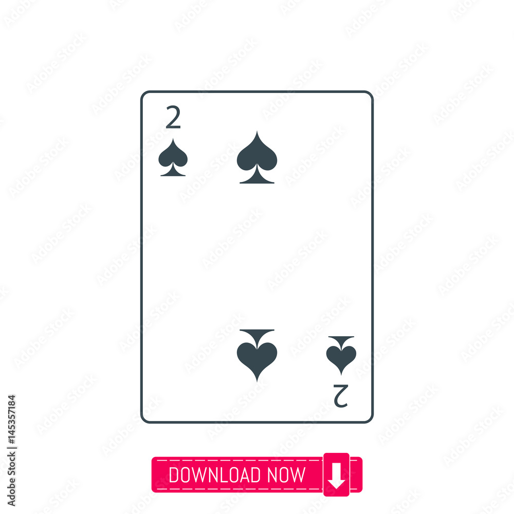 Playing card icon, vector Playing card icon, vector