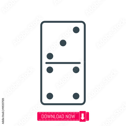Domino icon, vector