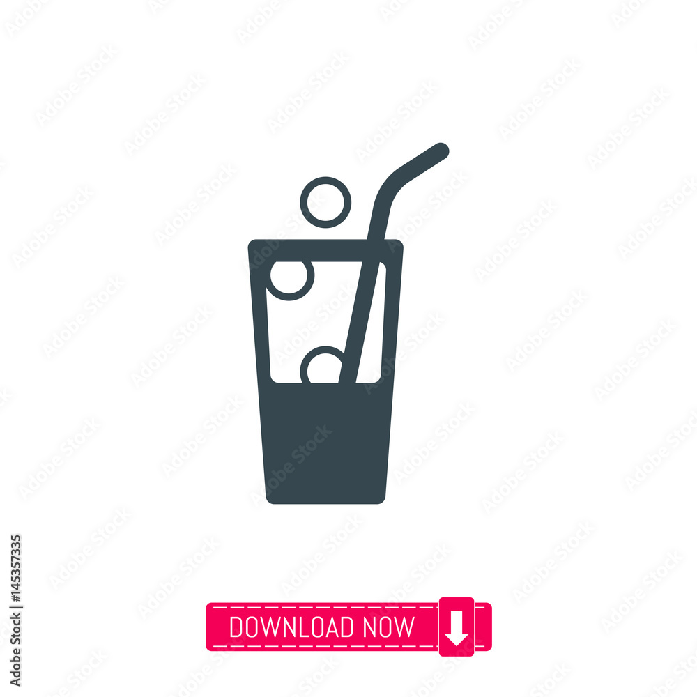 Cold drink icon, vector Cold drink icon, vector