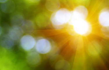 Green blurred background