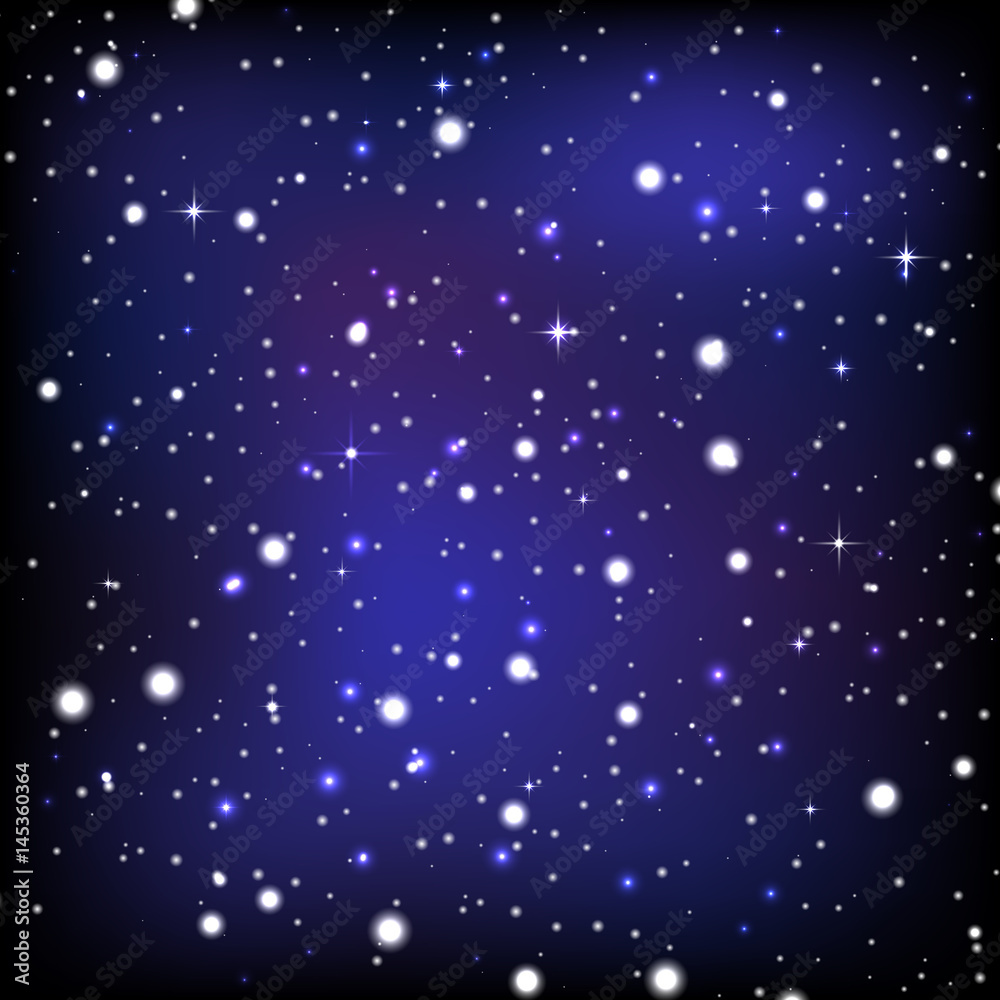 Vector night sky wallpaper