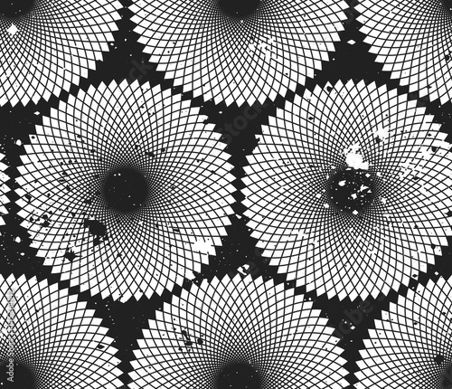 Seamless texture with black graphic illusion.  Abstract graphic background. Desktop wallpapers. Background for your blog or your projects.