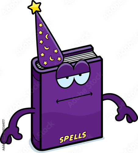 Cartoon Spell Book Bored