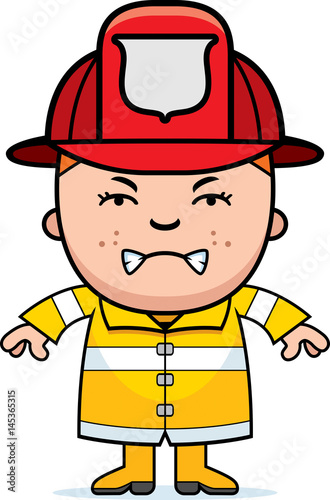 Angry Firefighter Boy