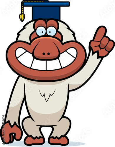 Cartoon Macaque Professor