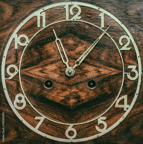 The dial of the old clock