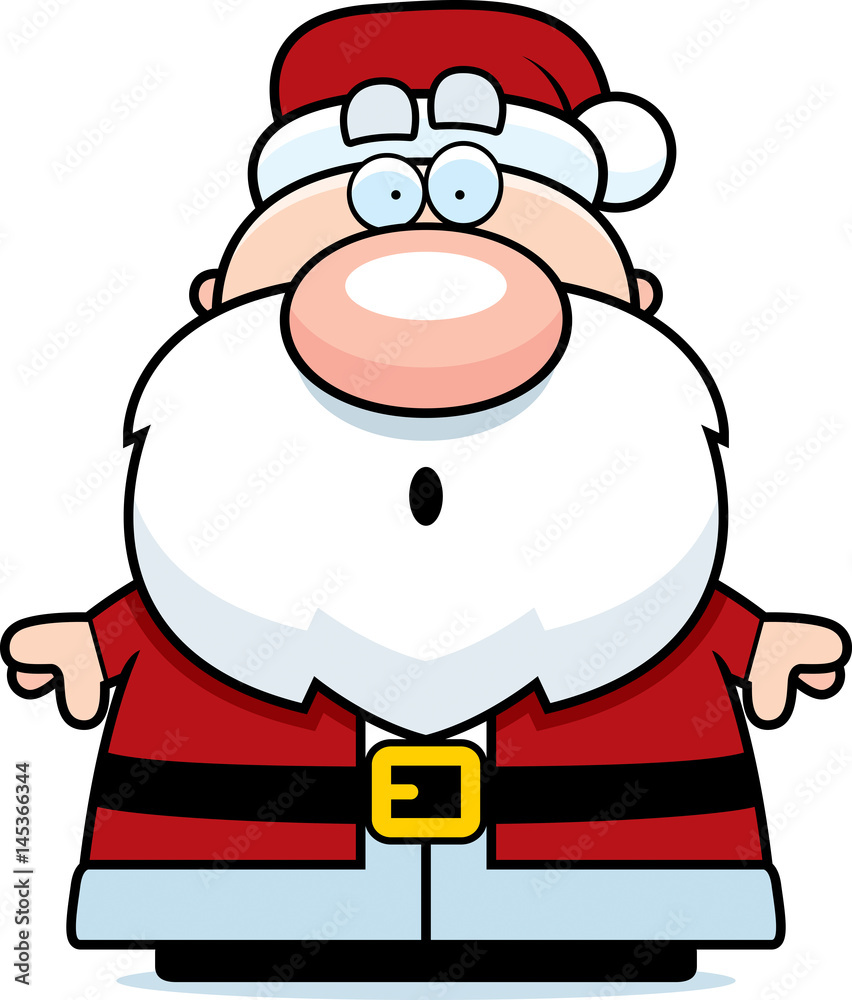 Surprised Cartoon Santa Claus Surprised Cartoon Santa Claus
