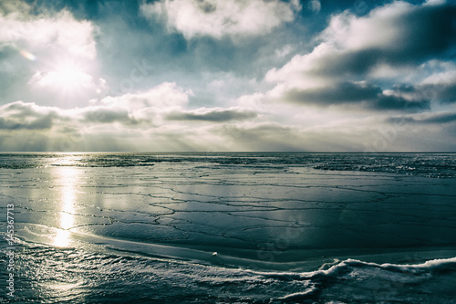 Baltic sea in the winter- Poland