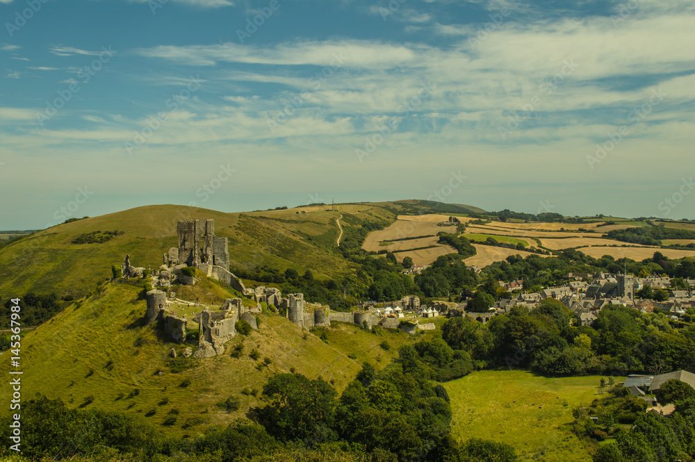Obraz premium Ruin of Corfe Castle Dorset England UK