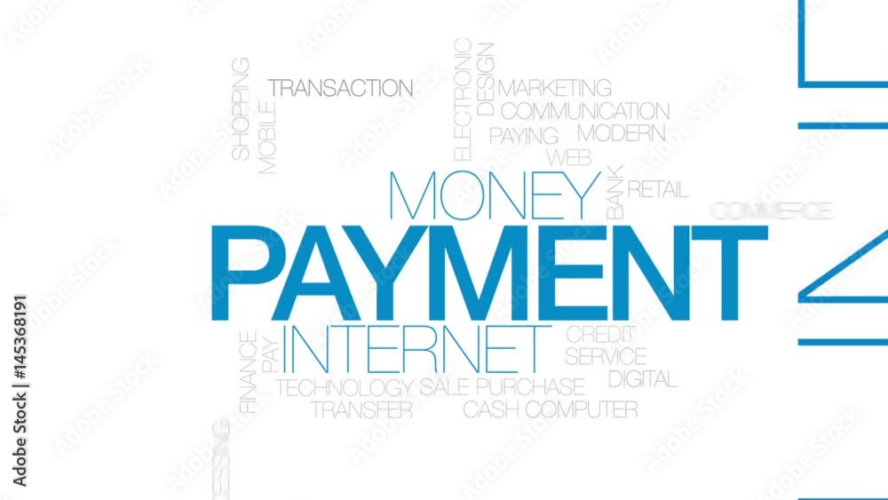 Payment animated word cloud, text design animation. Kinetic typography. Payment animated word cloud, text design animation. Kinetic typography.