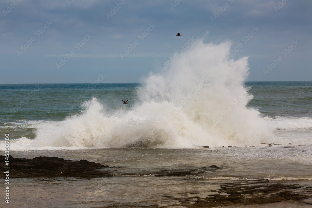 Stormy Atlantic coast near Rabat-Sale, Morocco Stormy Atlantic coast near Rabat-Sale, Morocco