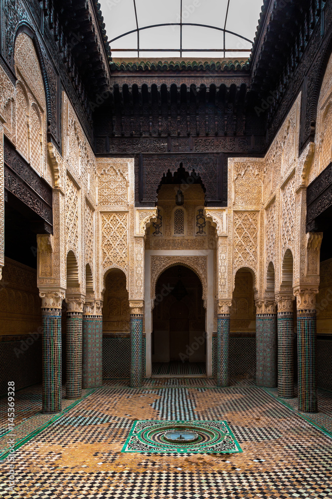 Obraz premium Madrasa Marinid of Salé, Rabat-Sale, Morocco
