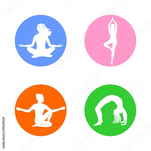 yoga poses icons