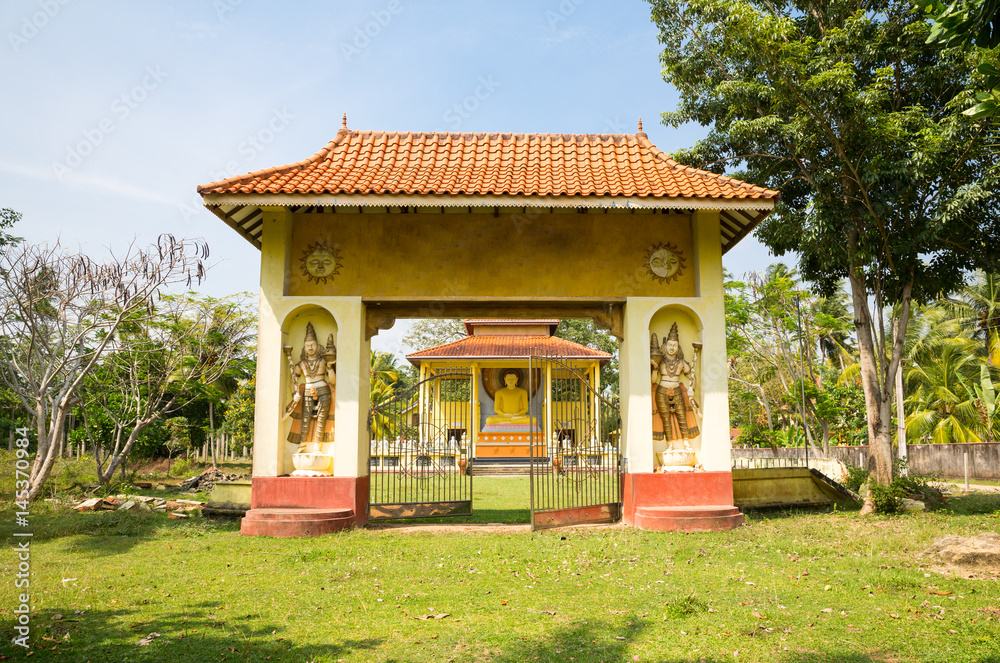 Buddha temple on Sri Lanka, Ceylon