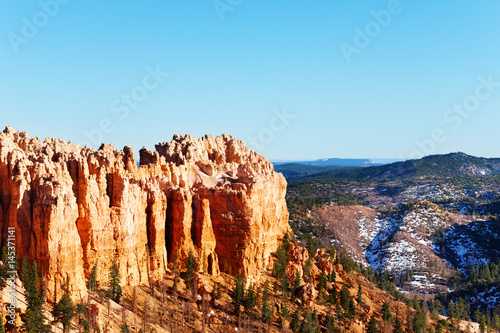 Beautiful mountain scene of Bryce Canyon, USA