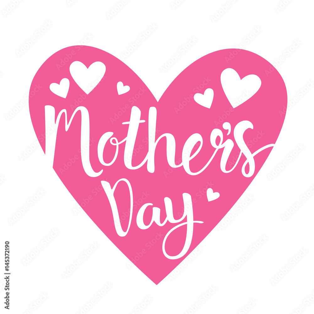 Happy Mother Day, Spring Holiday Greeting Card Banner Flat Vector Illustration