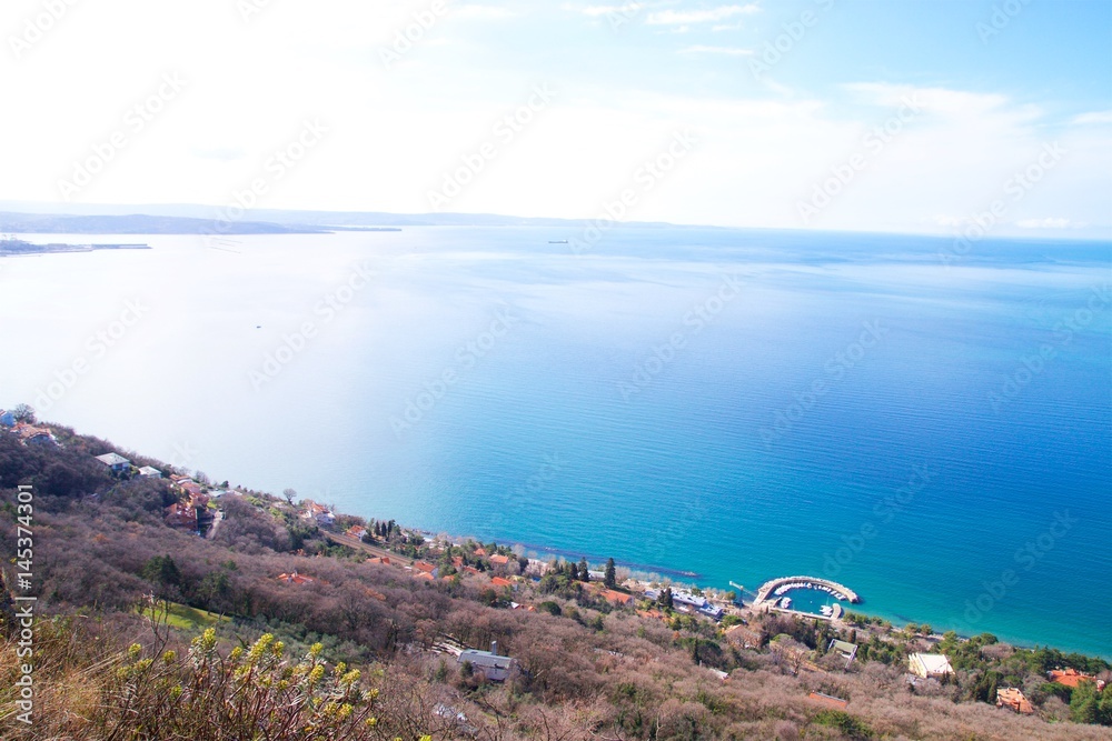 Vista Golfo di Trieste Lungomare Barcola