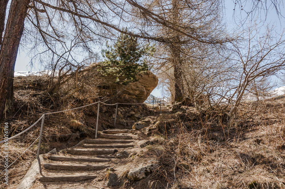 Zermatt, Dorf, Furi, Zmutt, zum See, Blatten, Wanderweg, Naturweg, Naturtreppe, Frühling, Alpen, Schweizer Berge, Matterhorn, Schweiz Zermatt, Dorf, Furi, Zmutt, zum See, Blatten, Wanderweg, Naturweg, Naturtreppe, Frühling, Alpen, Schweizer Berge, Matterhorn, Schweiz