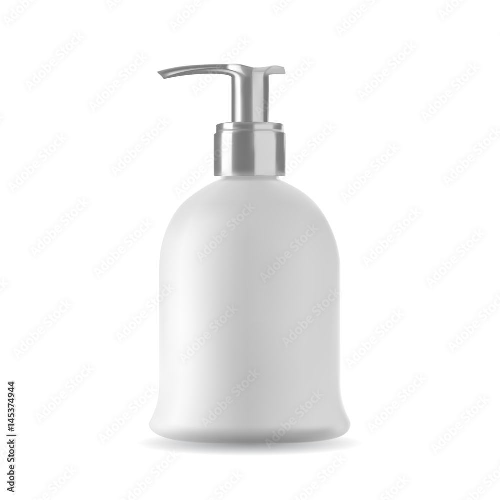 Isolated soap bottle on white background. 3D illustration. Isolated soap bottle on white background. 3D illustration.