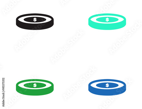 Flat dollar coin finance