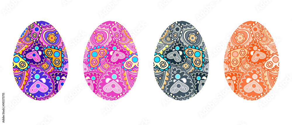 Vector Easter Eggs Set Vector Easter Eggs Set