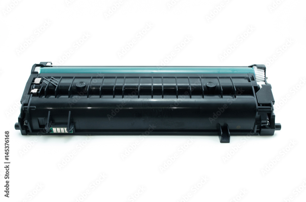 Printer cartridge isolated on white background. Front view. Printer cartridge isolated on white background. Front view.
