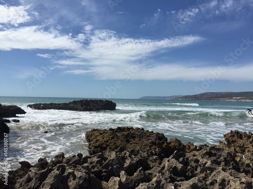 beautiful beach in Tamraghte, Morocco