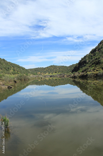 Guadiana river valley natural park in Alentejo Portugal