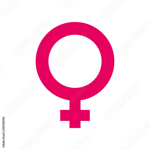 Female gender symbol icon vector illustration graphic design