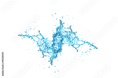 water splash isolate on white background © hideto111