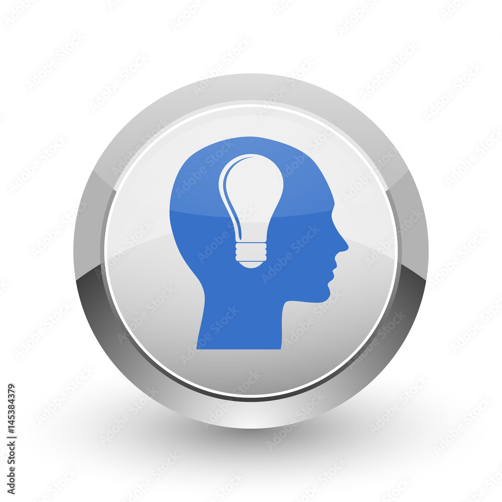 Head chrome border web and smartphone apps design round glossy icon. Head chrome border web and smartphone apps design round glossy icon.