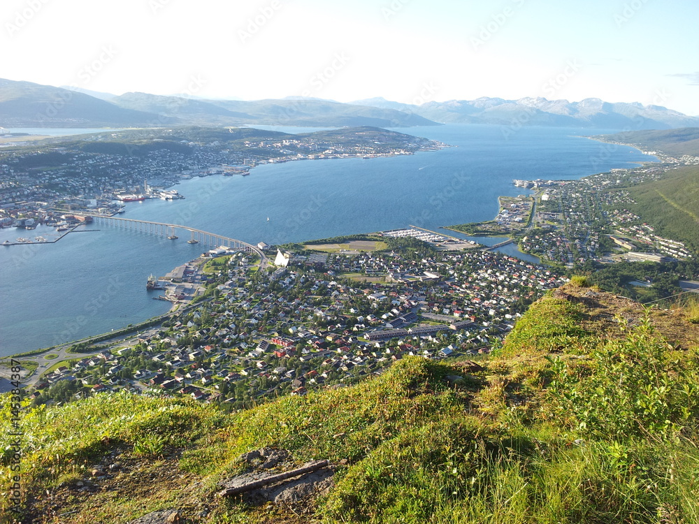 Troms  mountains view