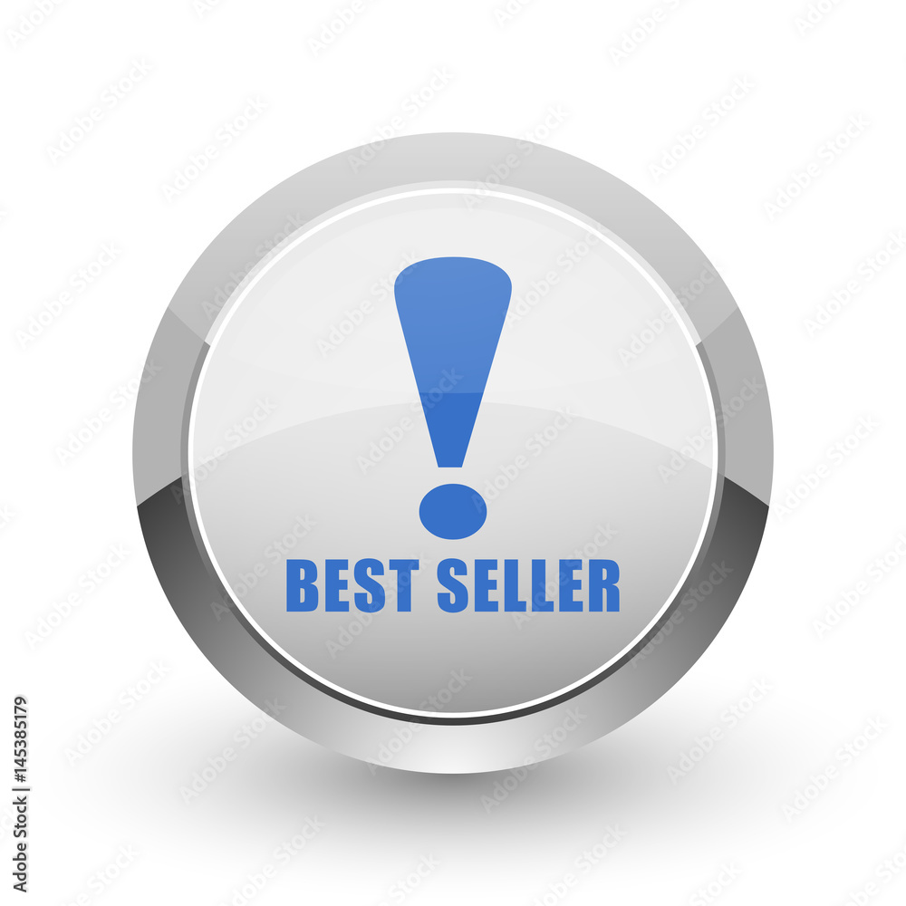 Best seller chrome border web and smartphone apps design round glossy icon. Best seller chrome border web and smartphone apps design round glossy icon.