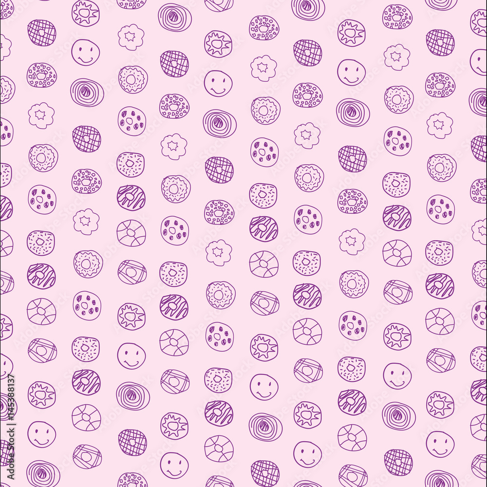 donuts background pattern