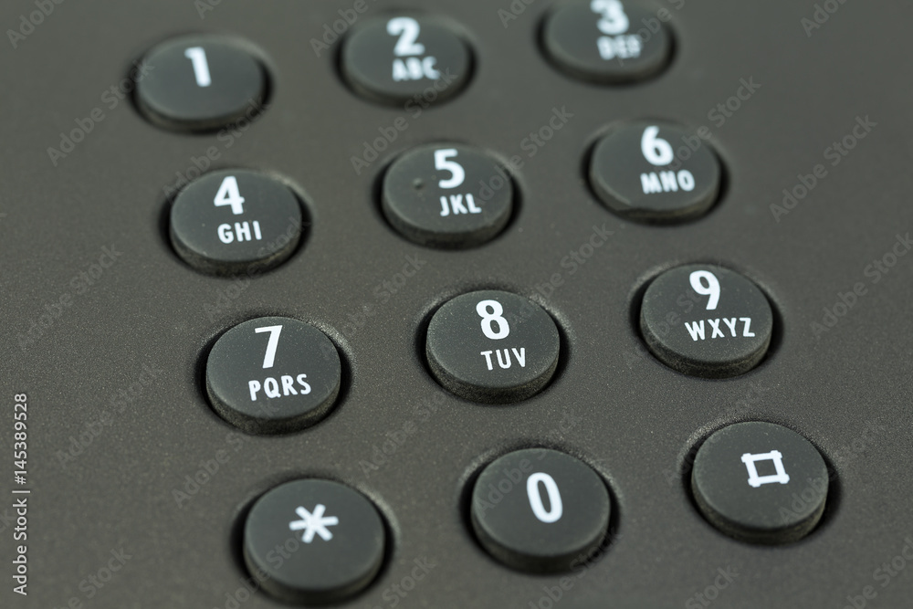 keypad with letter mapping of a black telephone keypad with letter mapping of a black telephone