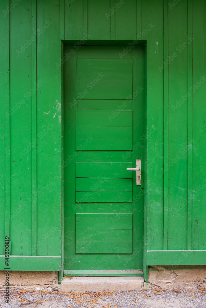 Bright Green Wooden Door Abstract Lime Farm Shed Entrance Closed Stand Colorful Bright Green Wooden Door Abstract Lime Farm Shed Entrance Closed Stand Colorful