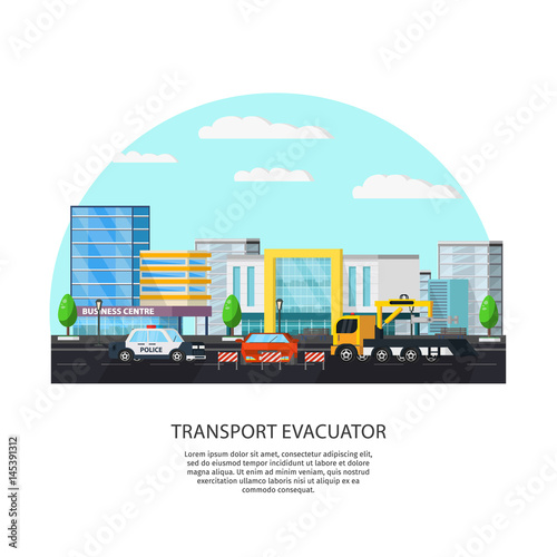 Colorful Transport Evacuator Concept
