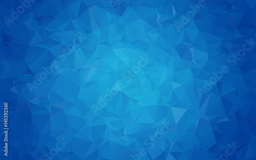 Geometric rumpled triangular low poly origami style gradient illustration graphic background. Vector polygonal design for your business. Blue, white color