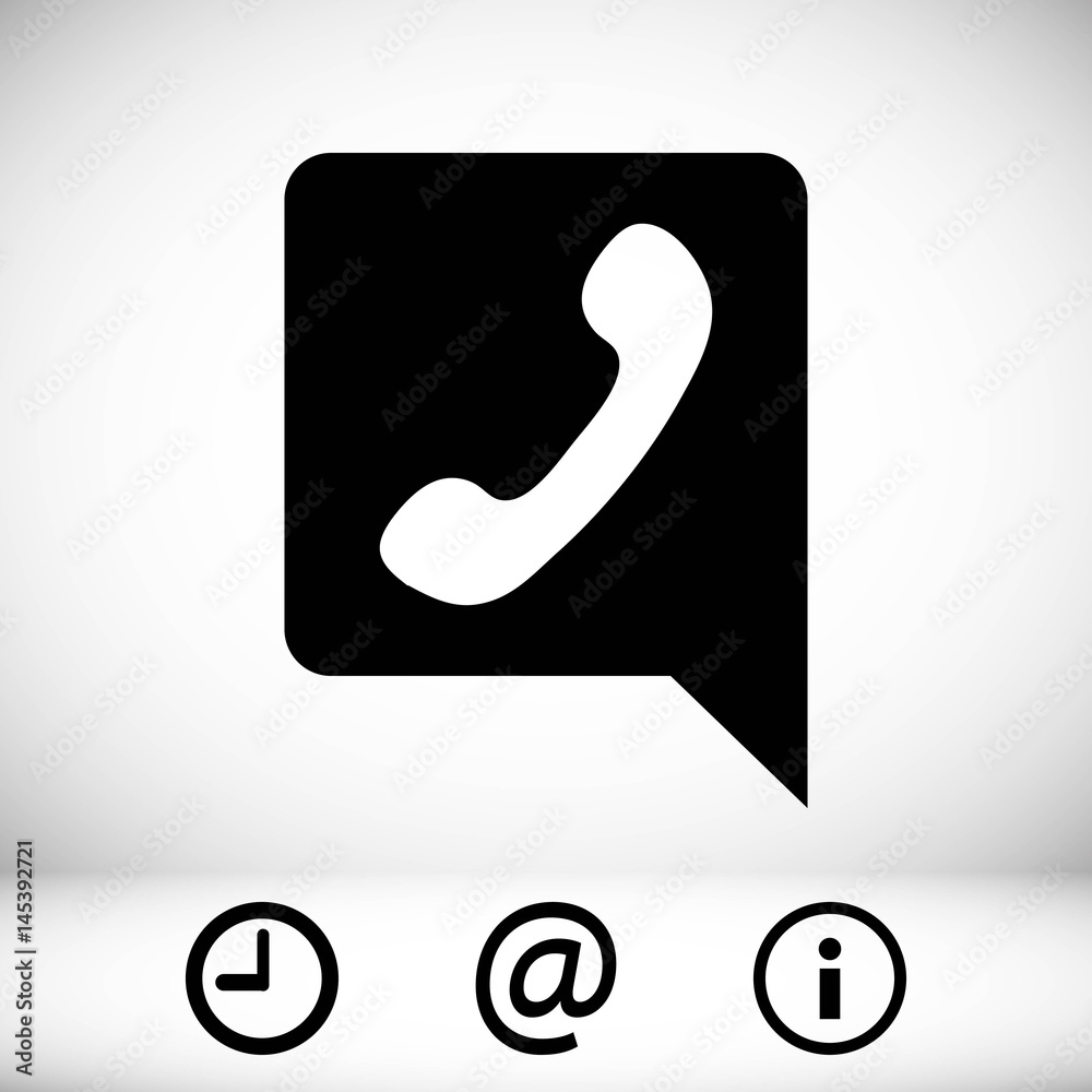 phone icon stock vector illustration flat design phone icon stock vector illustration flat design