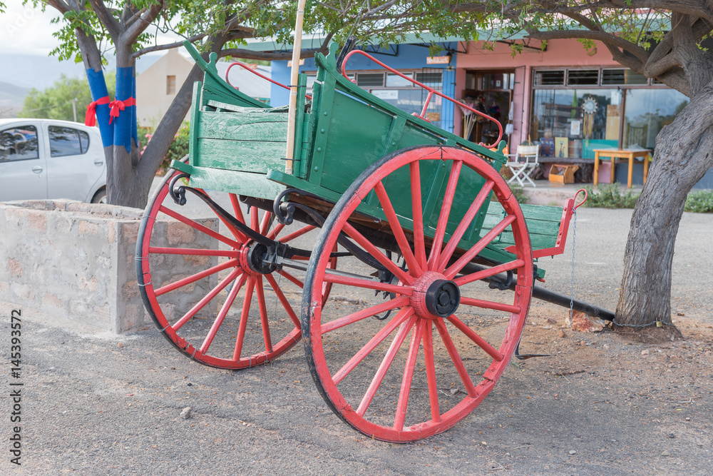 Horse-drawn cart in Calitzdorp