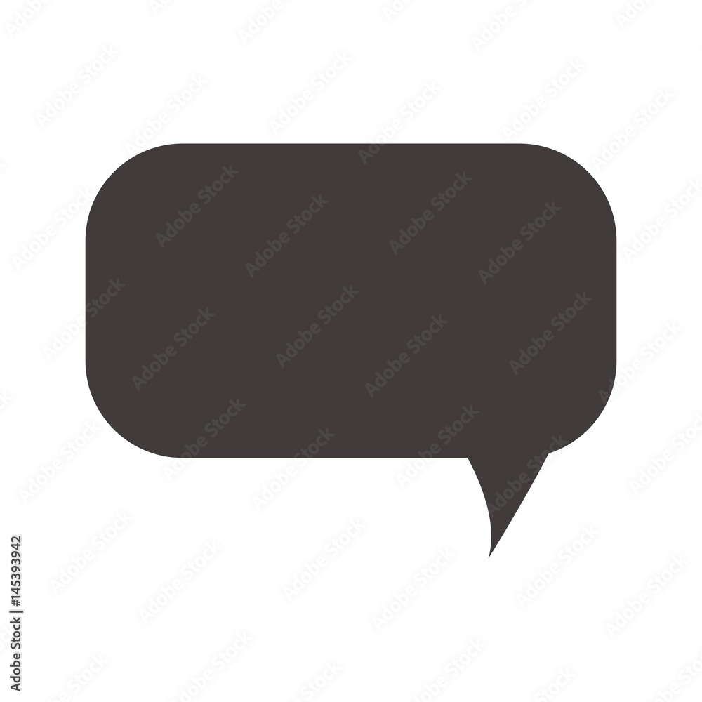 speech rectangle icon over white background. vector illustration speech rectangle icon over white background. vector illustration