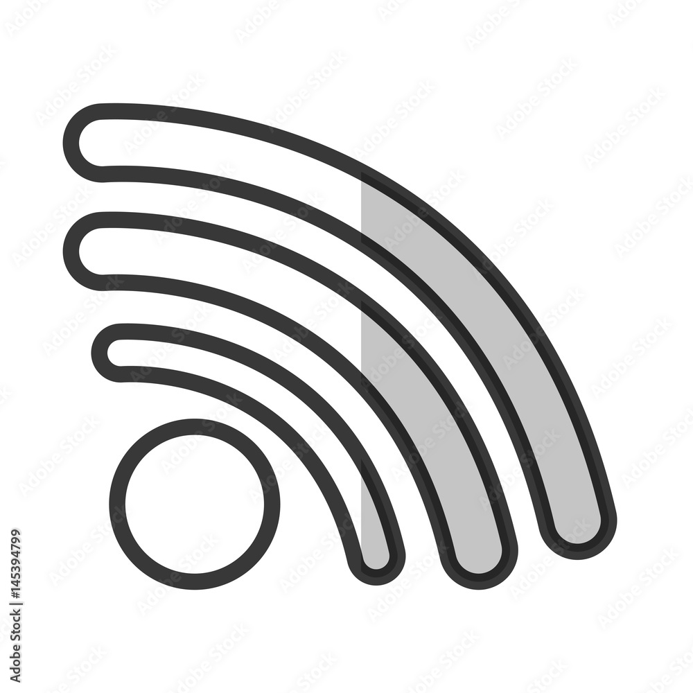 wifi sign icon over white background. vector illustration wifi sign icon over white background. vector illustration