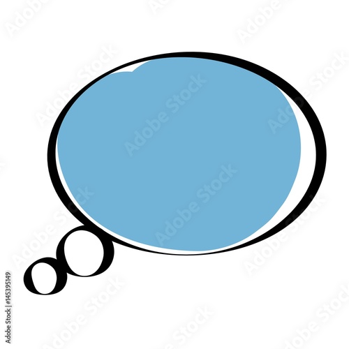 thought bubble icon over white background. vector illustration