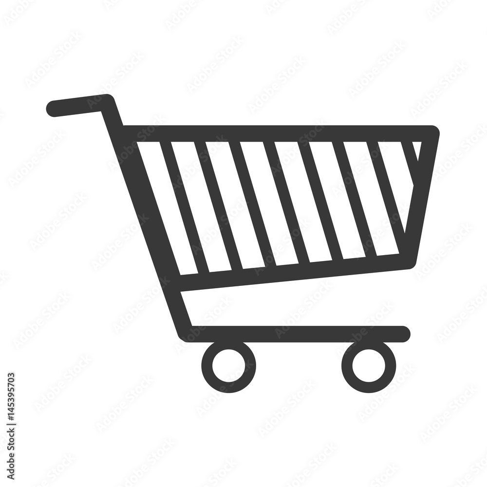 shopping cart icon over white background. vector illustration shopping cart icon over white background. vector illustration