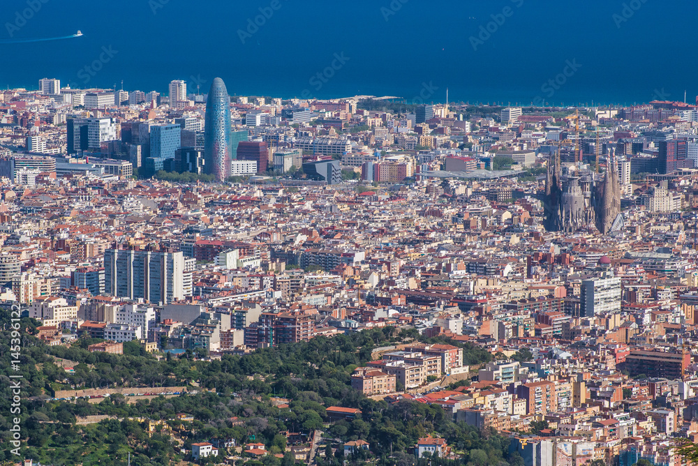 Barcelona, view from Tibidabo