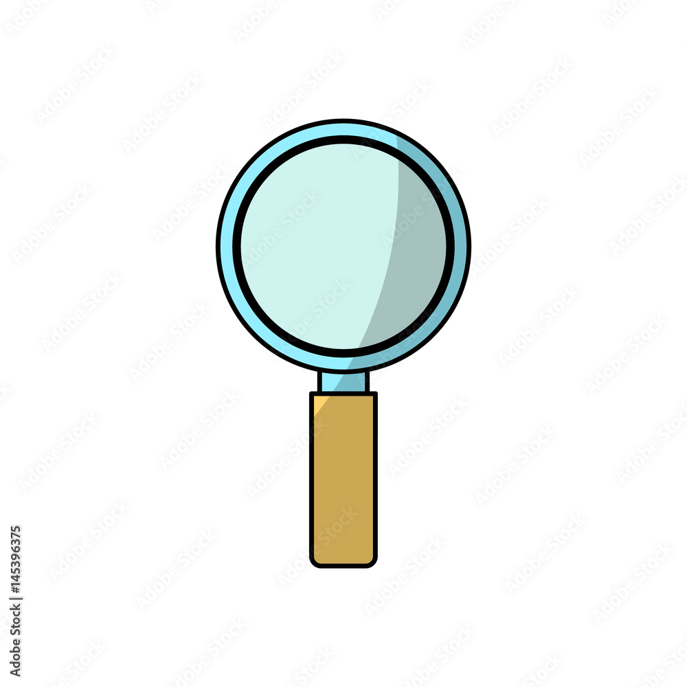 magnifying glass icon over white background. vector illustration magnifying glass icon over white background. vector illustration