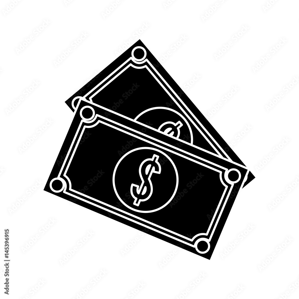 money bill icon over white background. vector illustration money bill icon over white background. vector illustration
