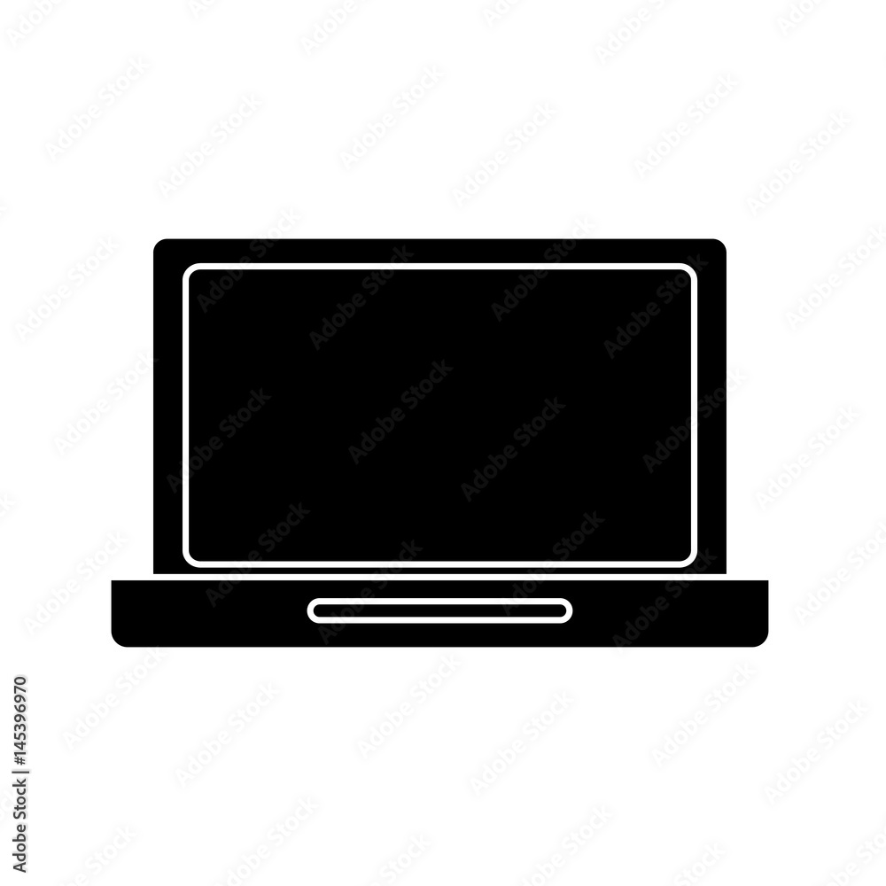 laptop computer icon over white background. vector illustration laptop computer icon over white background. vector illustration