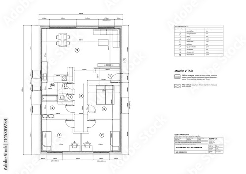 house on architect drawing